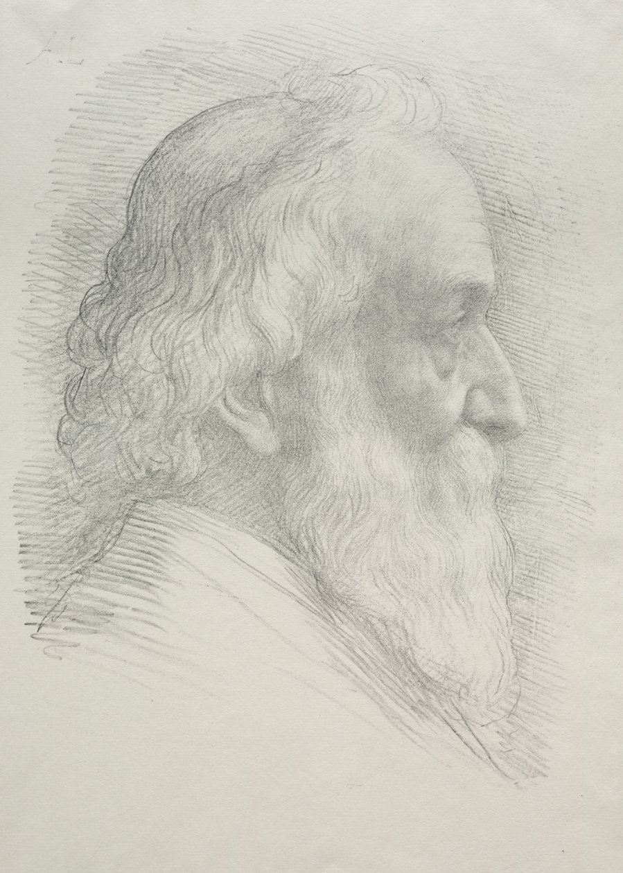 Autoportrét (10. deska) od Alphonse Legros