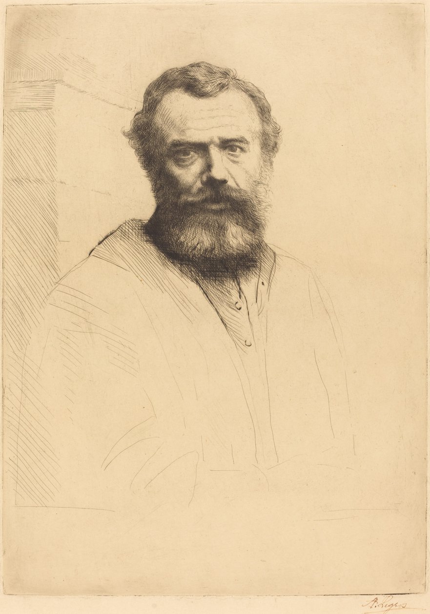 Autoportrét, 3. deska od Alphonse Legros