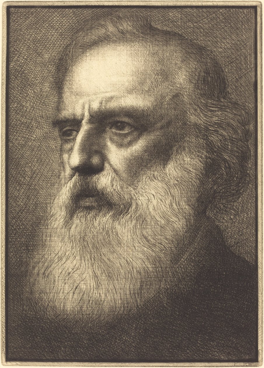 Autoportrét, 4. deska. od Alphonse Legros