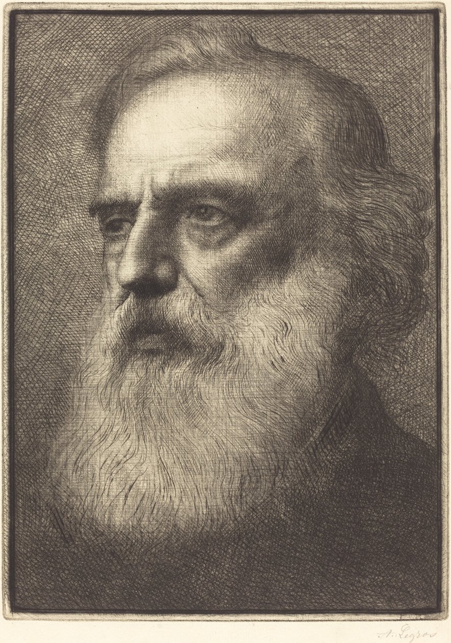 Autoportrét, 4. deska od Alphonse Legros