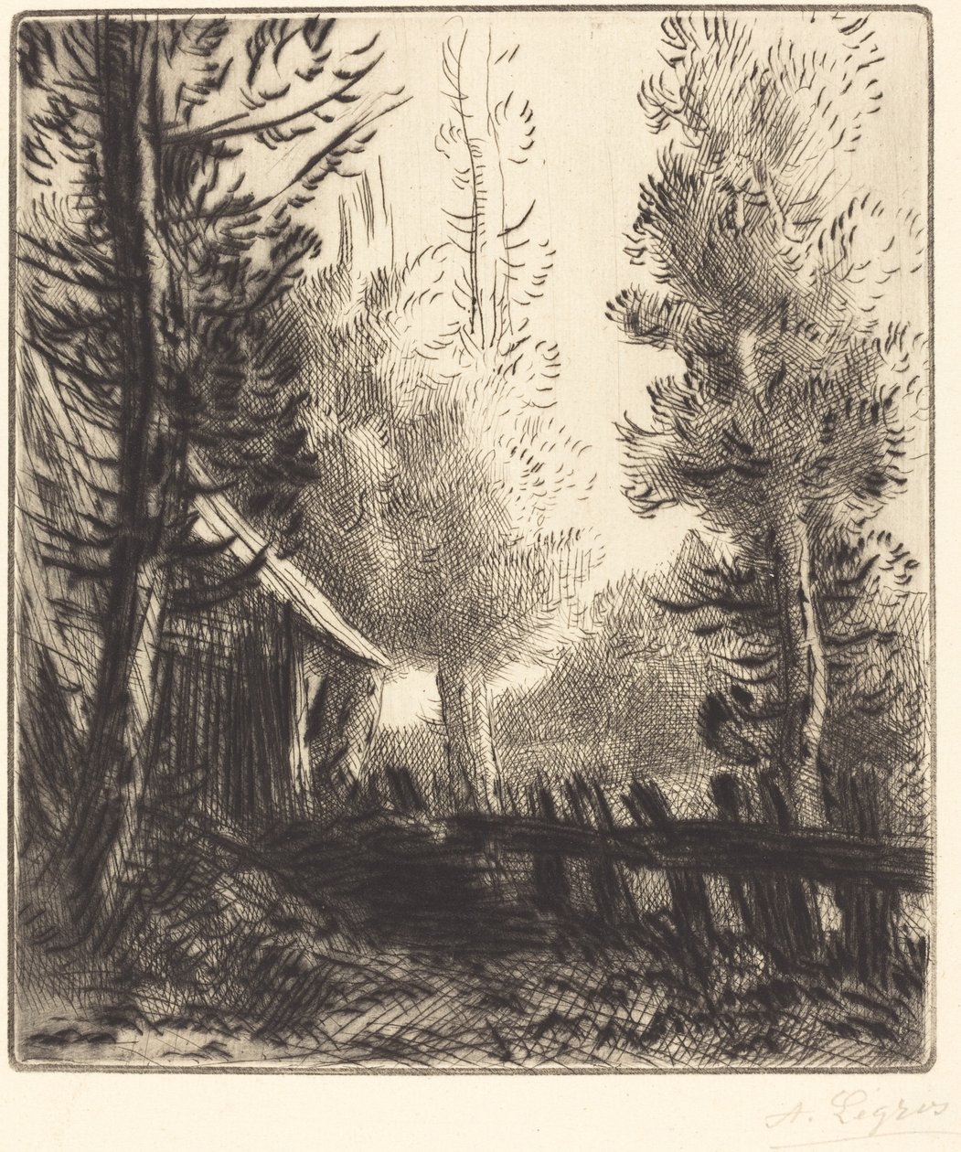Bouda (Le hangar) od Alphonse Legros