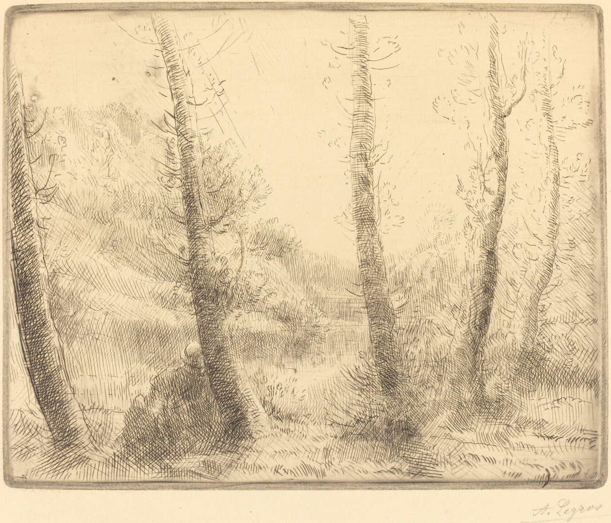 Malé jezero Malé jezero. od Alphonse Legros