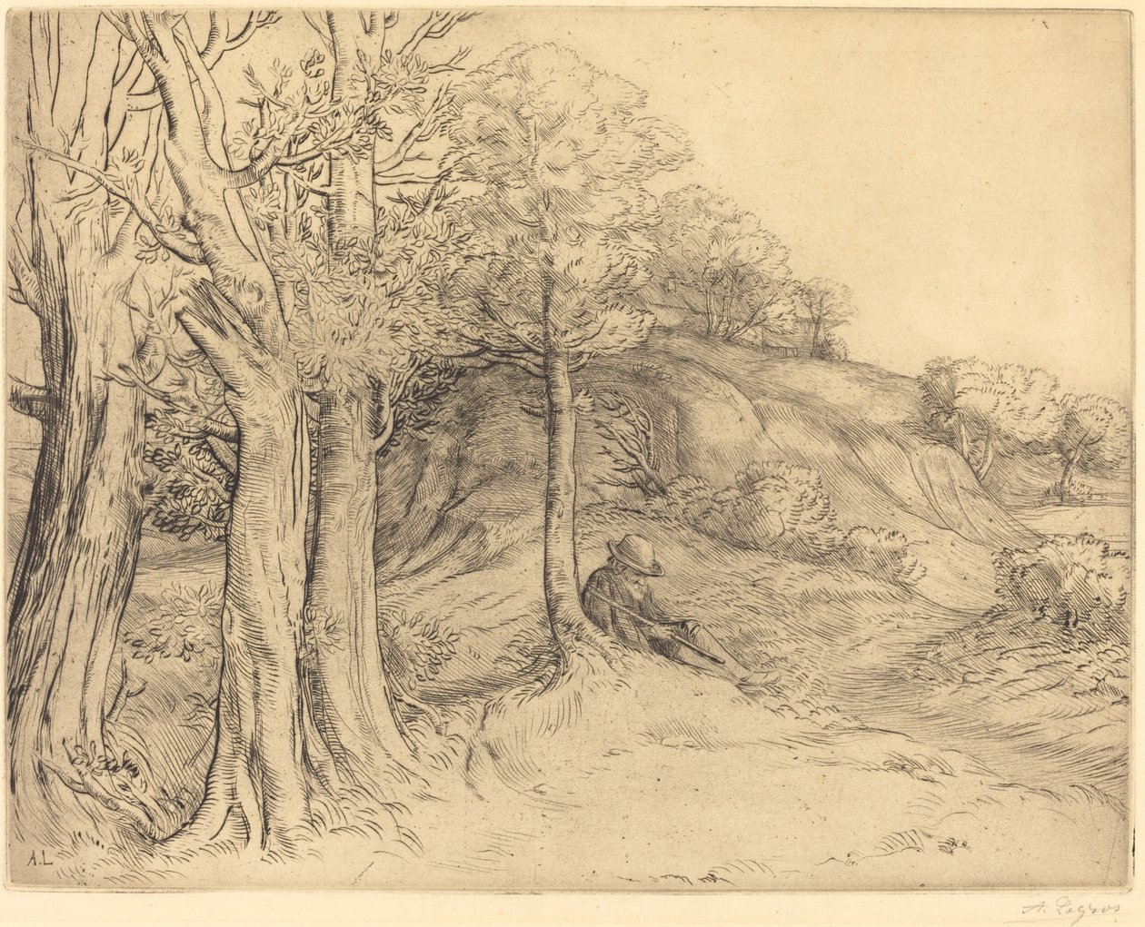 Osamělost (osamělost (krajina)) od Alphonse Legros