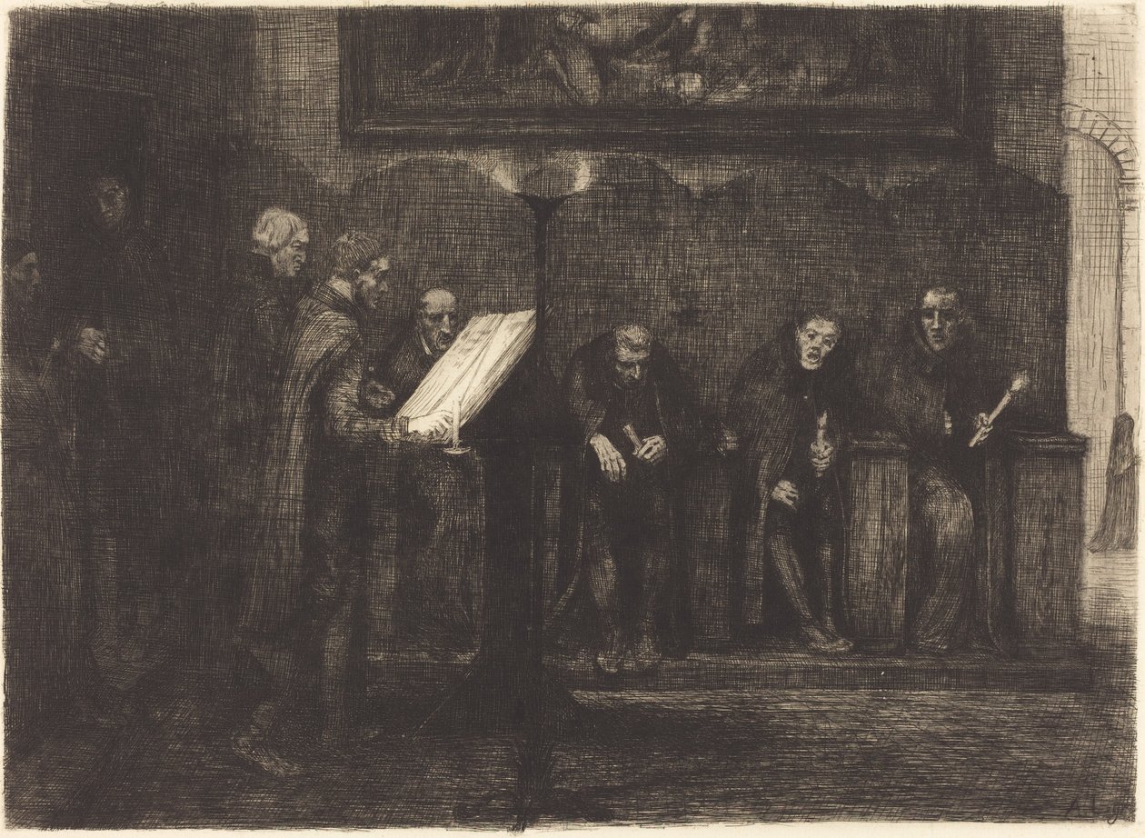 Španělští pěvci Španělští pěvci, 1865. od Alphonse Legros