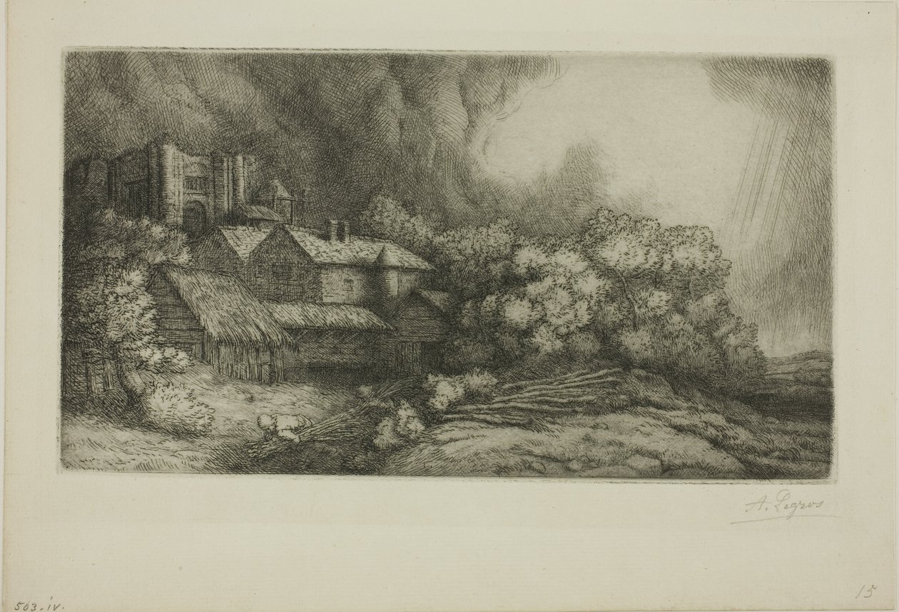 The Abbey Farm od Alphonse Legros