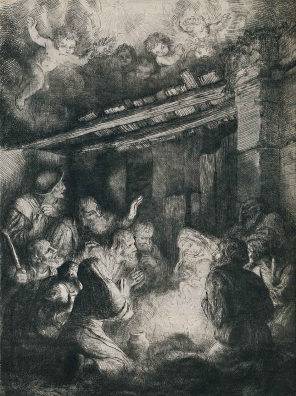 Klanění pastýřů, 1922. od Alphonse Legros