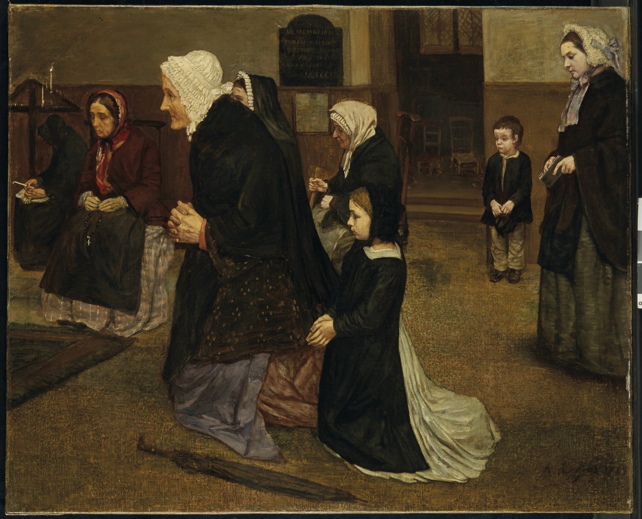 The Angelus, 1859 od Alphonse Legros