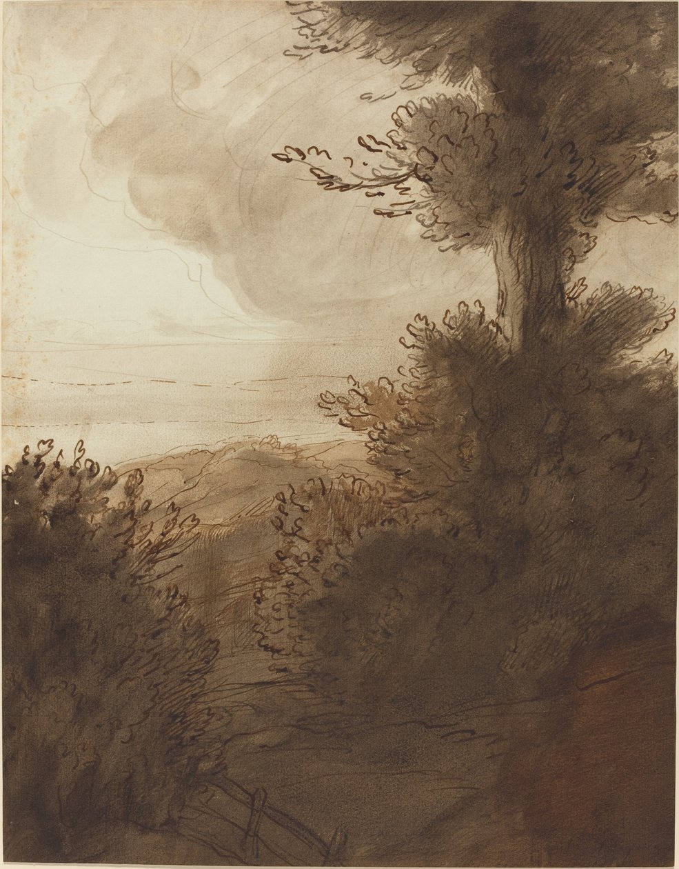 Velký strom. od Alphonse Legros