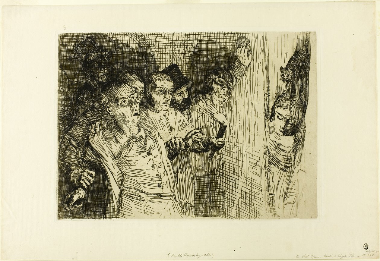 Černá kočka od Alphonse Legros