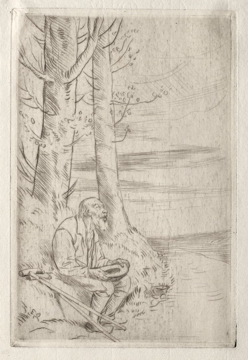Slepý žebrák. od Alphonse Legros