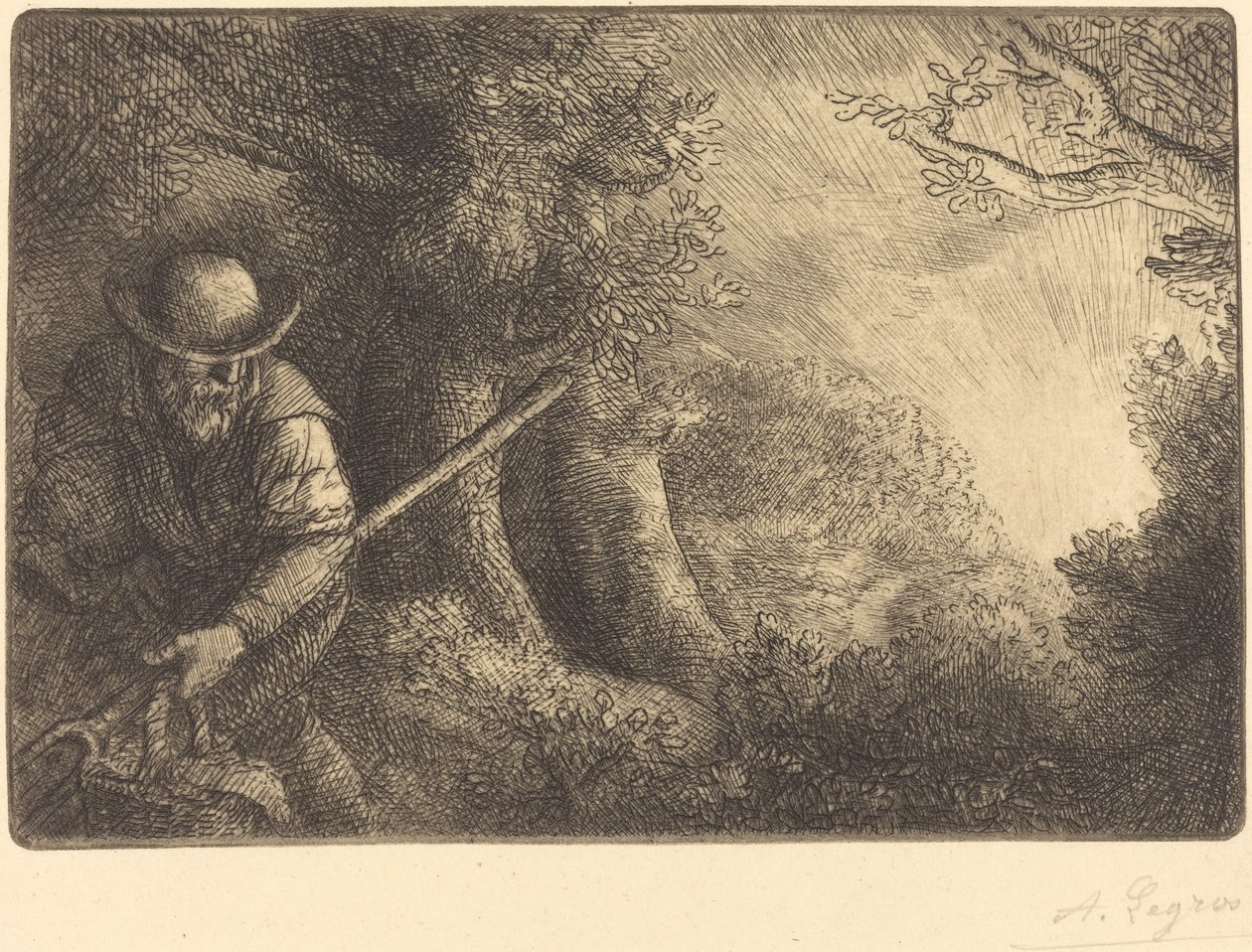 Zahradník Zahradník. od Alphonse Legros