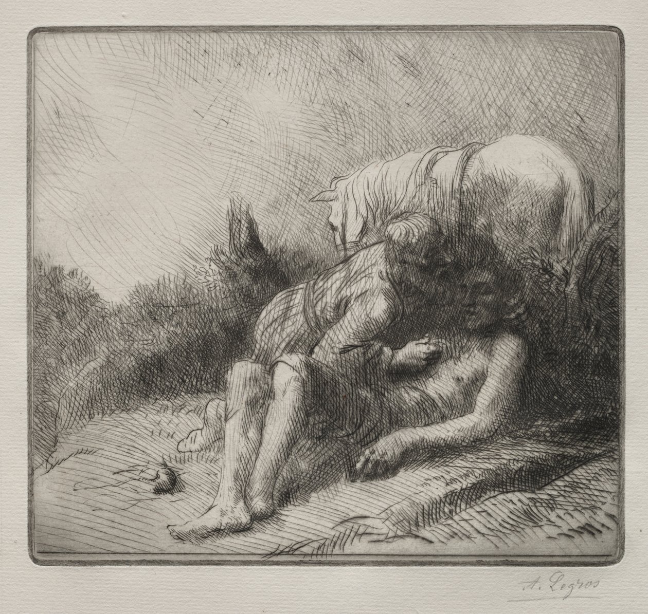 Dobrý Samaritán od Alphonse Legros