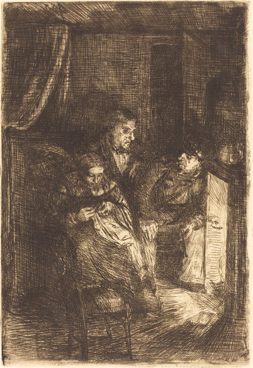 Foyer Hearth Le. od Alphonse Legros