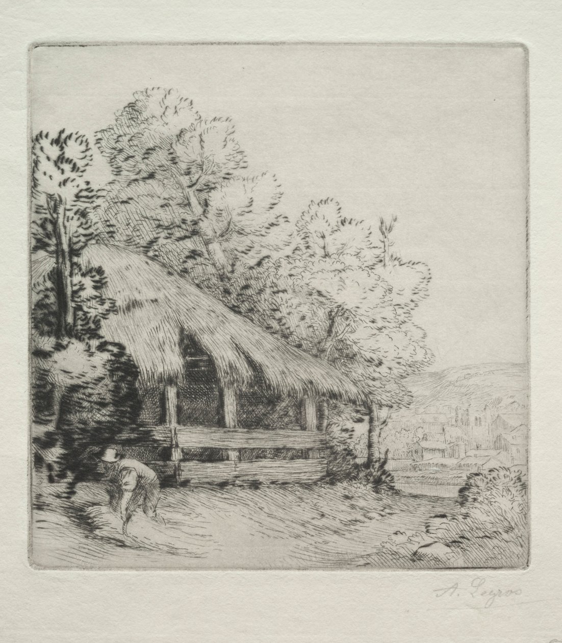 Malá bouda Le Petit Hangar. od Alphonse Legros