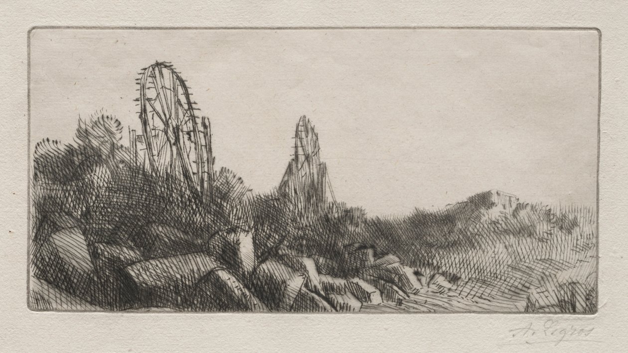 Staré kamenné lomy v Montrouge. od Alphonse Legros