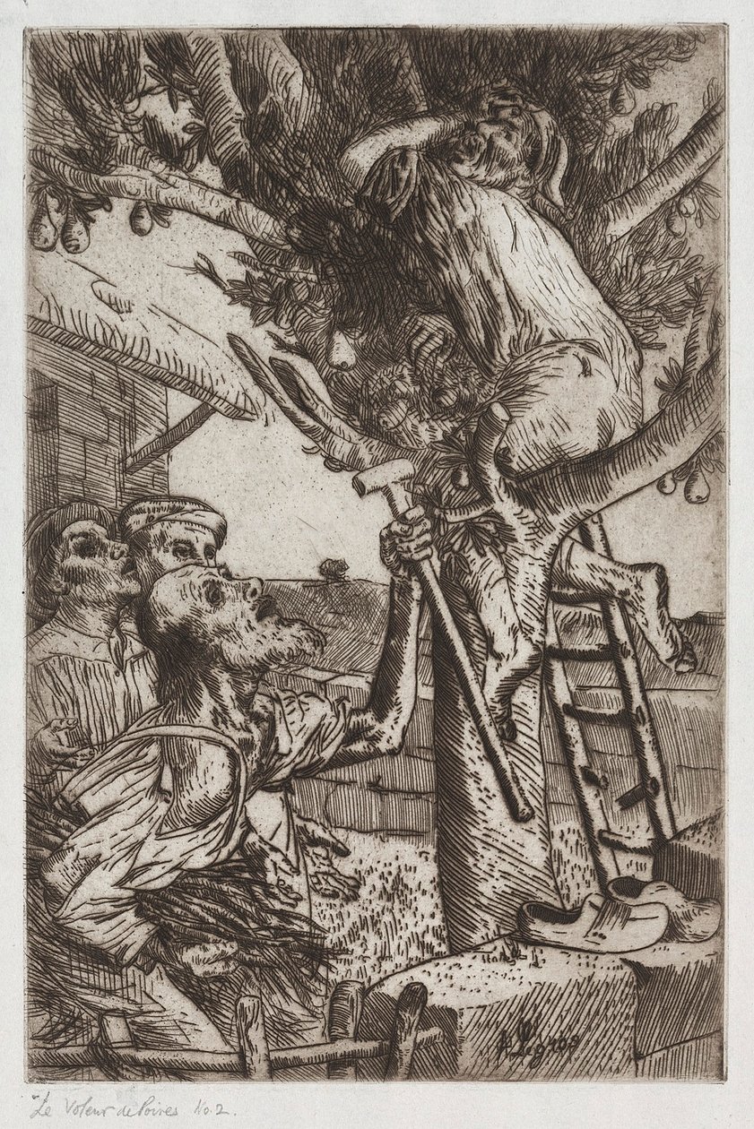 Zloděj hrušek, č. 1, c. 1890. od Alphonse Legros