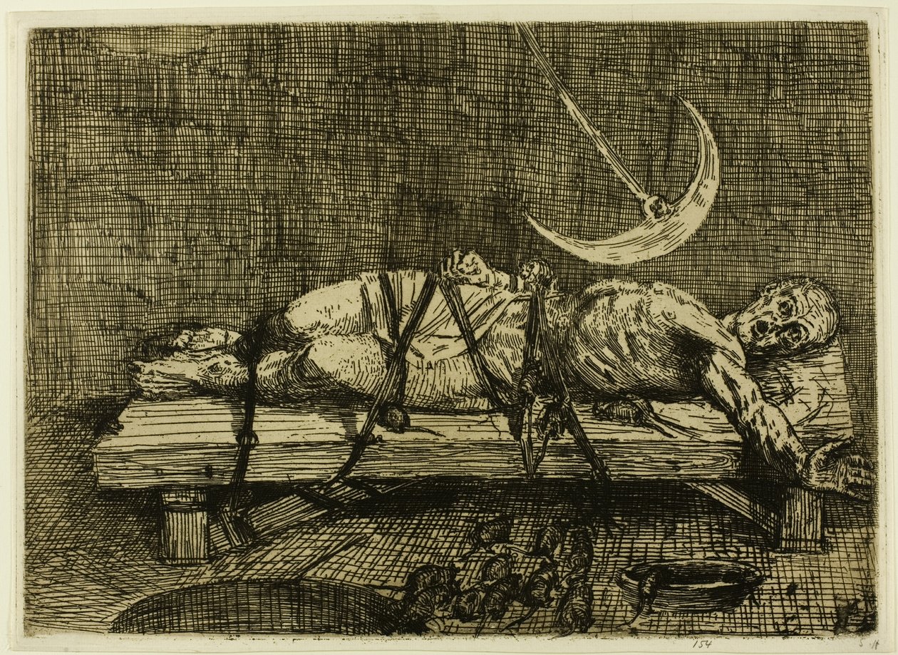 Jáma a kyvadlo, druhá deska od Alphonse Legros