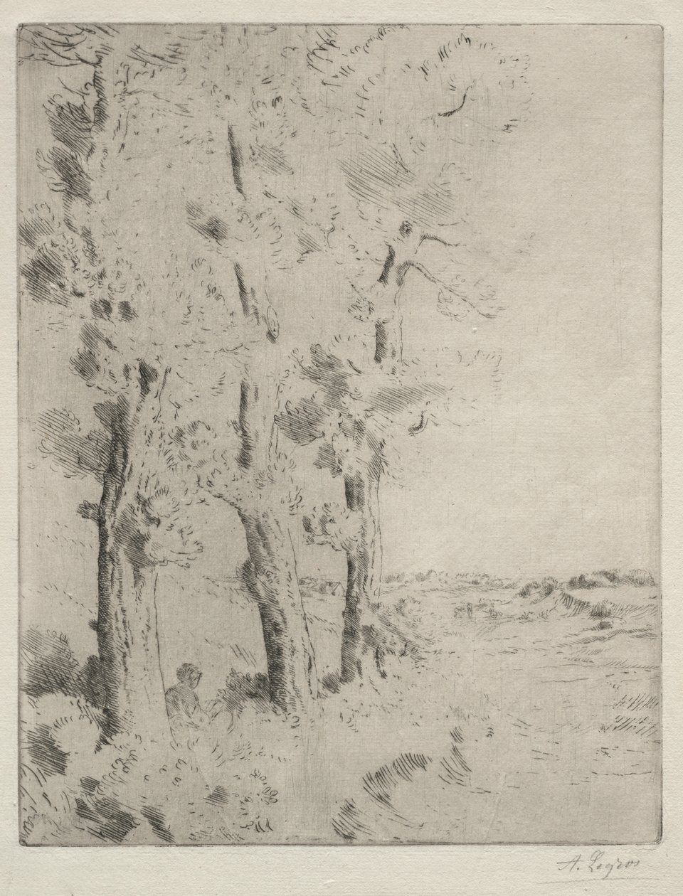 Čtenář: Přednáška pod stromy od Alphonse Legros