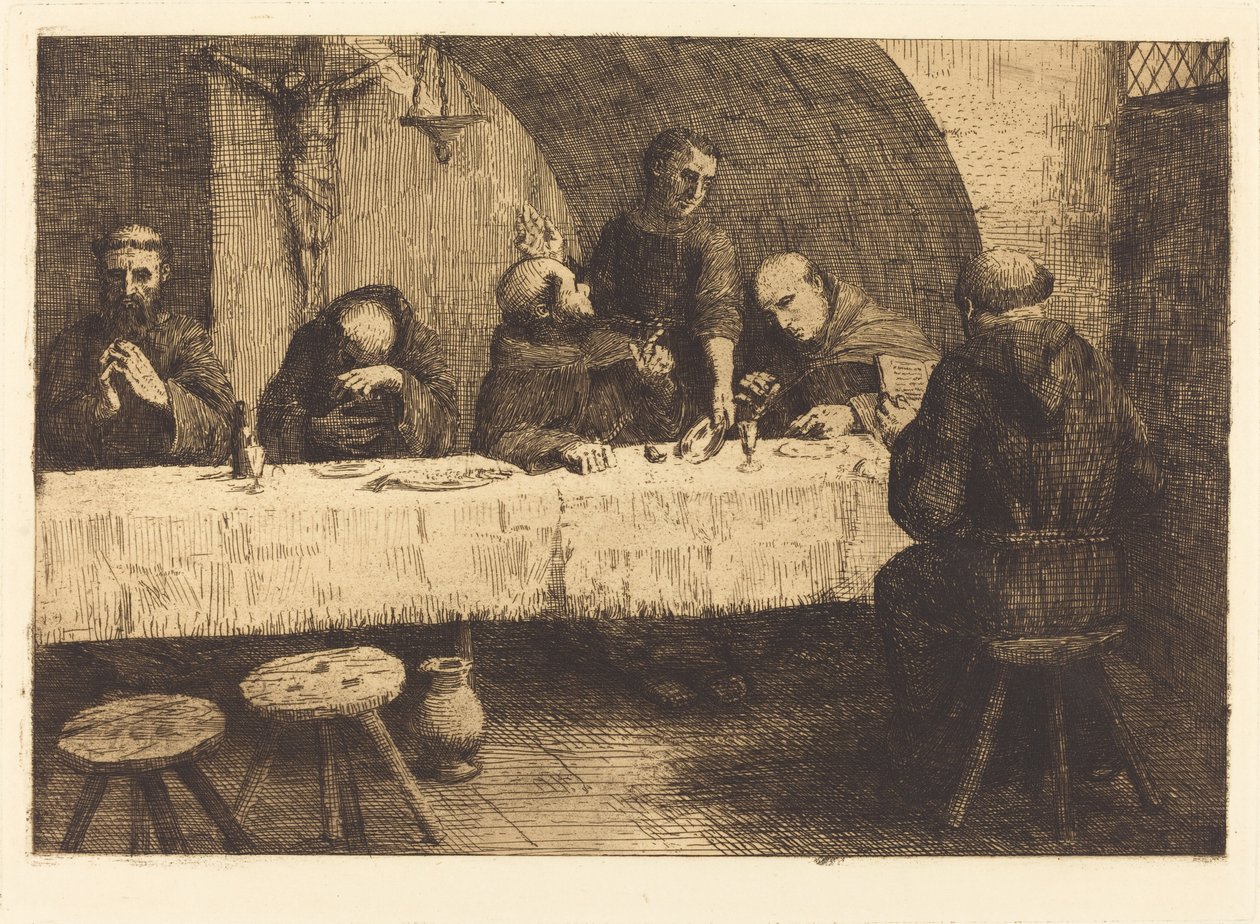 Refektář (Le refectoire) od Alphonse Legros