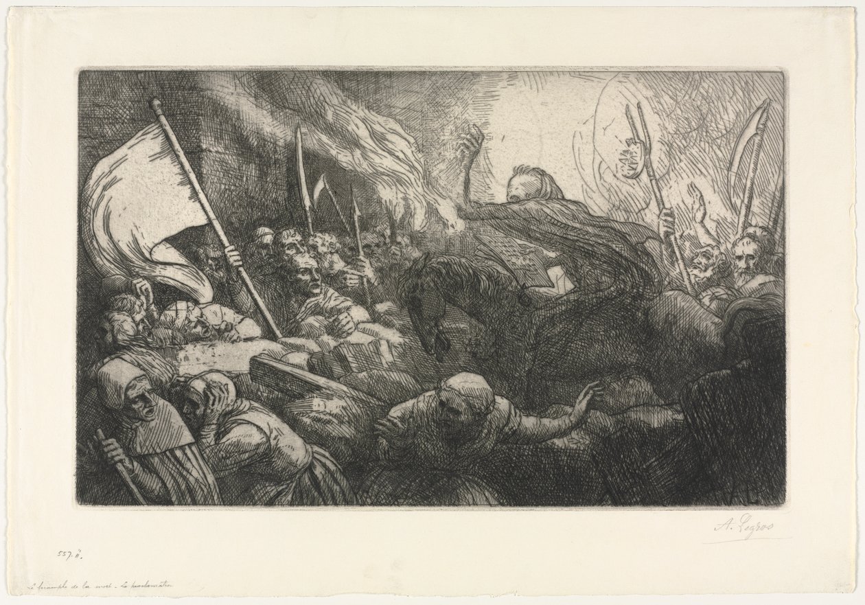 Triumf smrti: Proklamace od Alphonse Legros
