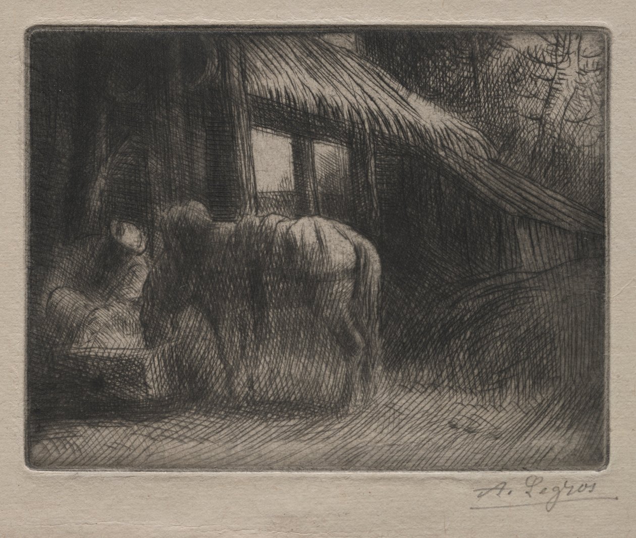 Napajedlo (2. talíř) od Alphonse Legros