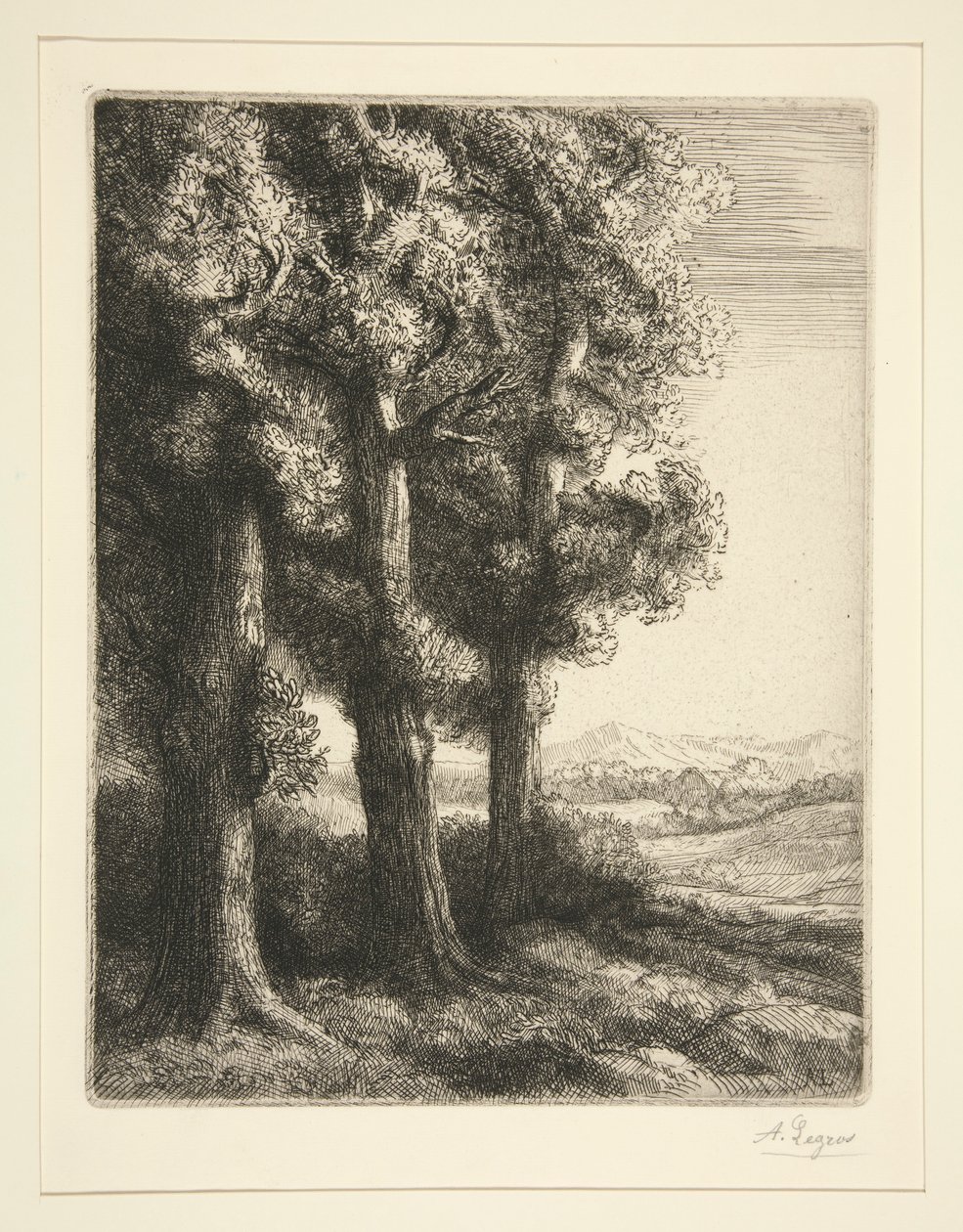Tři stromy od Alphonse Legros