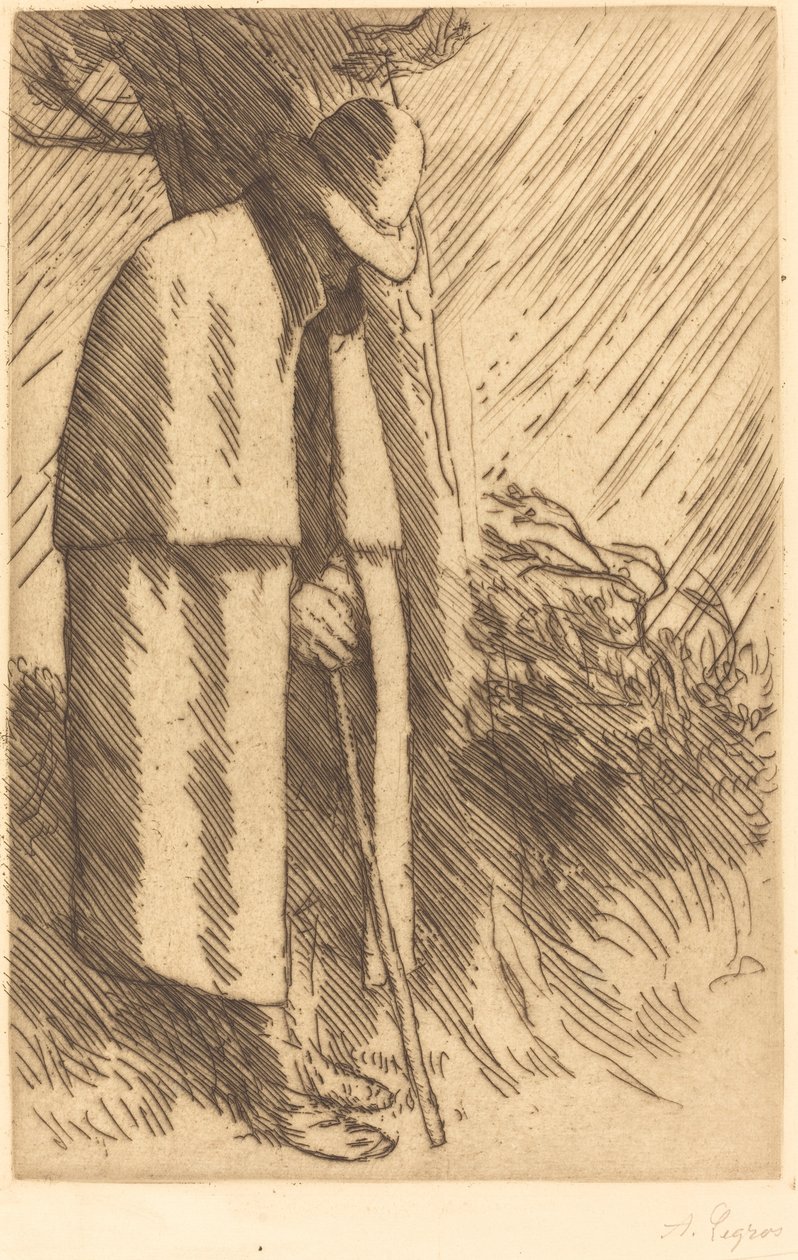 Cestovatel s úkrytem Cestovatel se ukrývá. od Alphonse Legros
