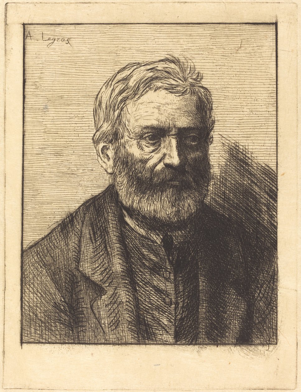 Victor Hugo, 1. deska od Alphonse Legros