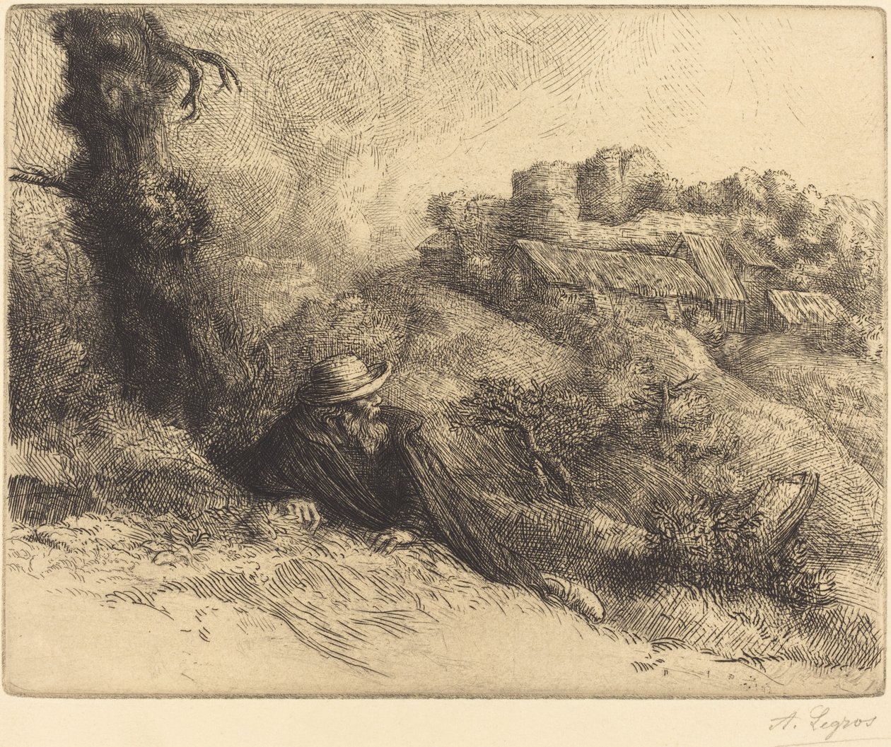 Pohled na zámek (Chateau des Revenants) od Alphonse Legros