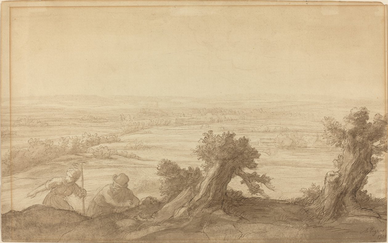Pohled na rovinatou zemi, 1906. od Alphonse Legros