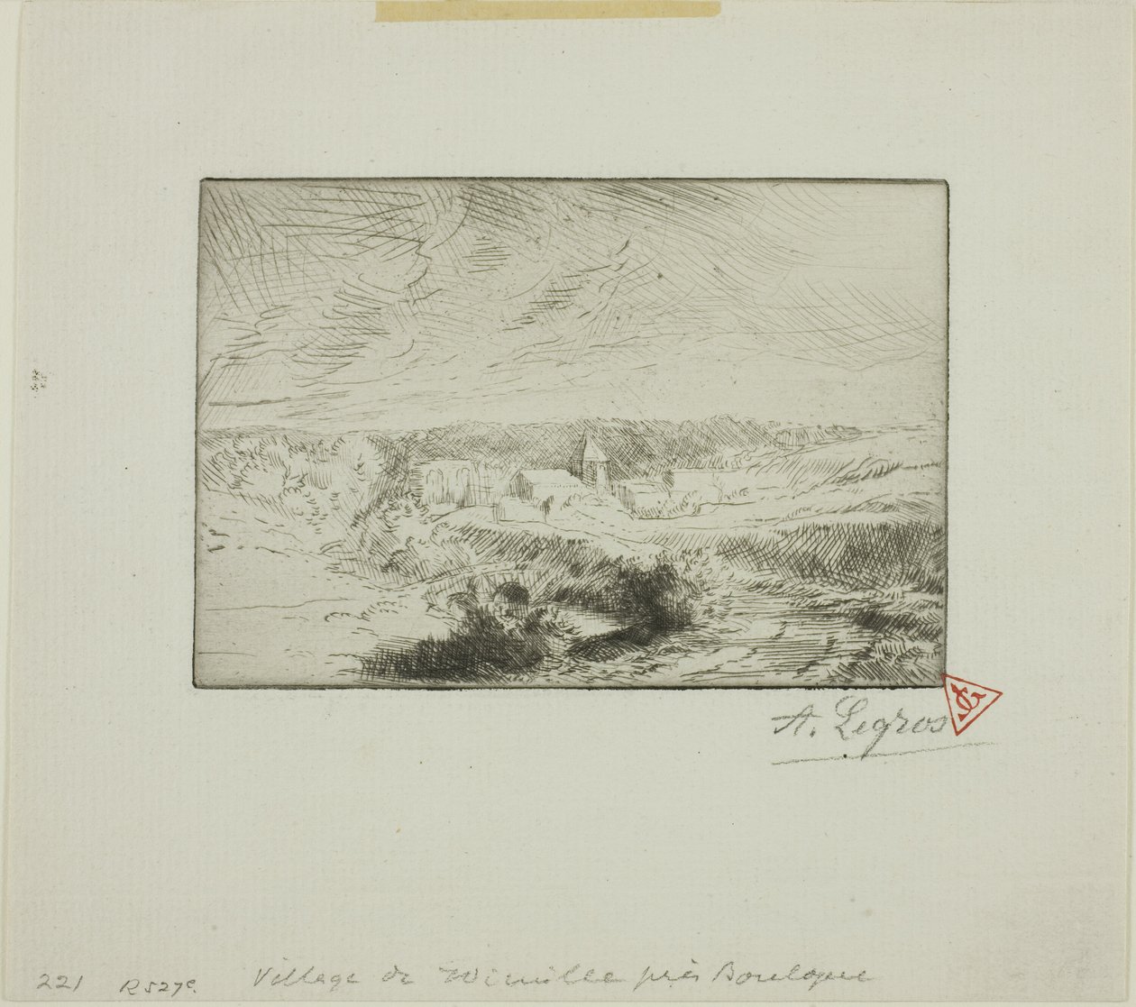 Vesnice Wimille, poblíž Boulogne od Alphonse Legros