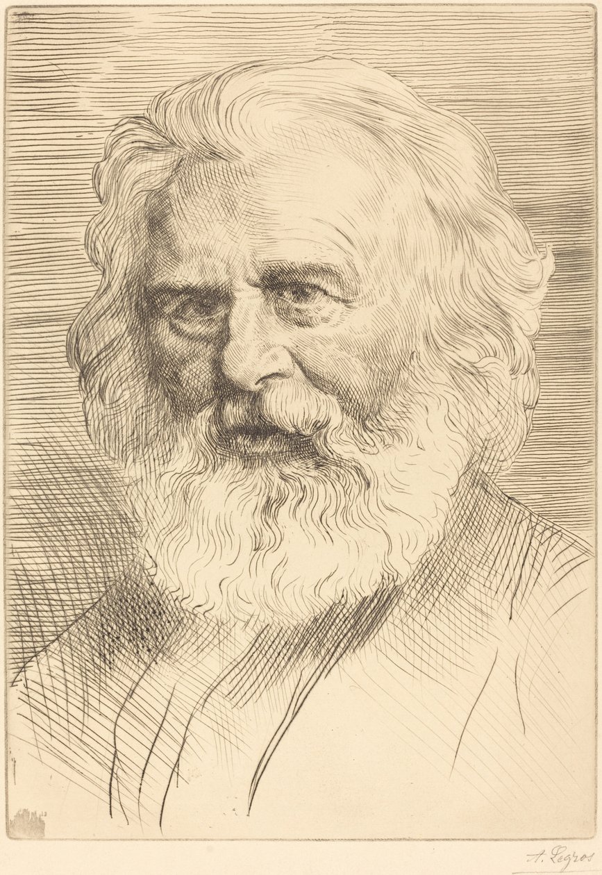 W.H. Longfellow, 1. deska. od Alphonse Legros