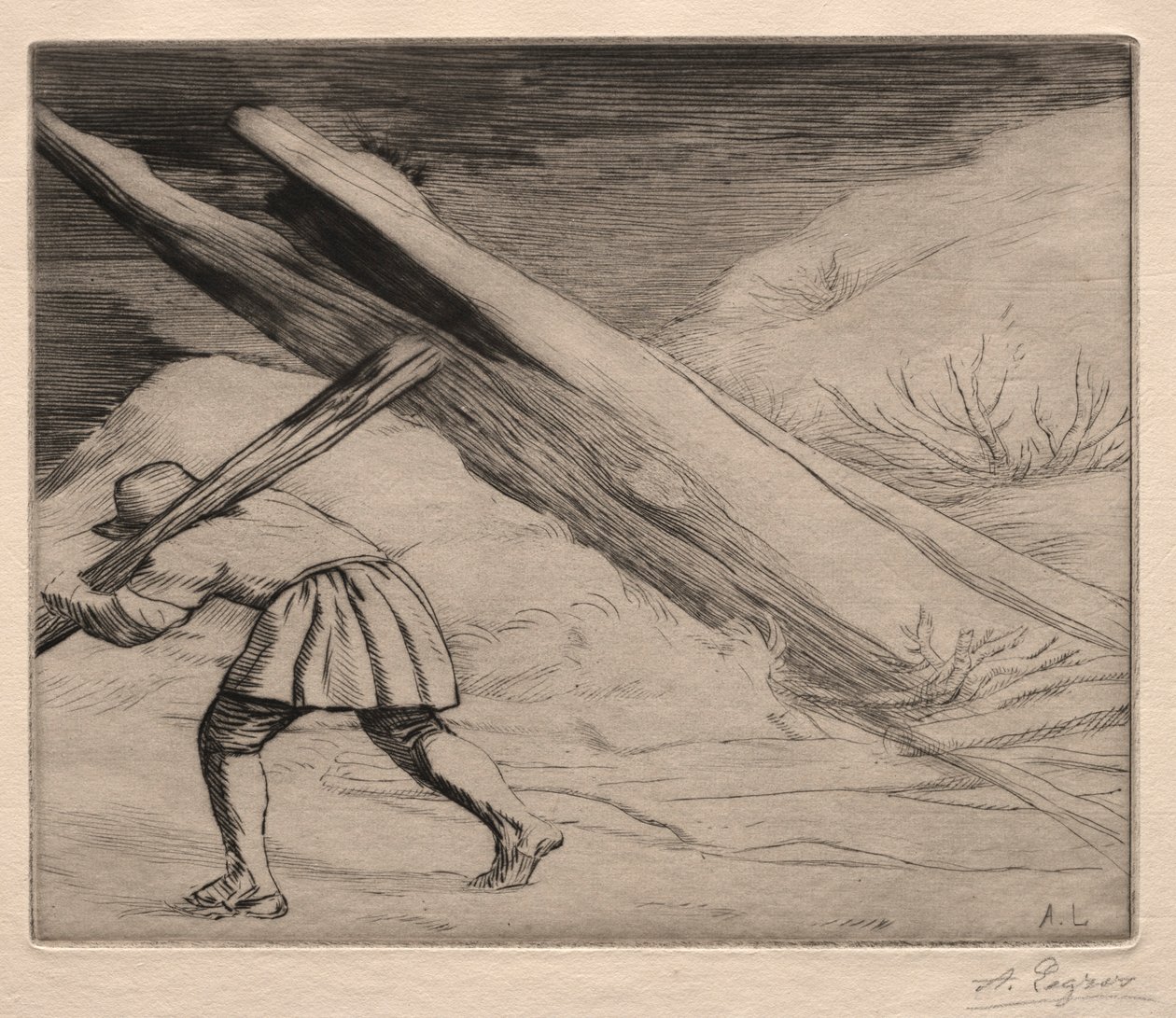 Zimní 1. deska. od Alphonse Legros