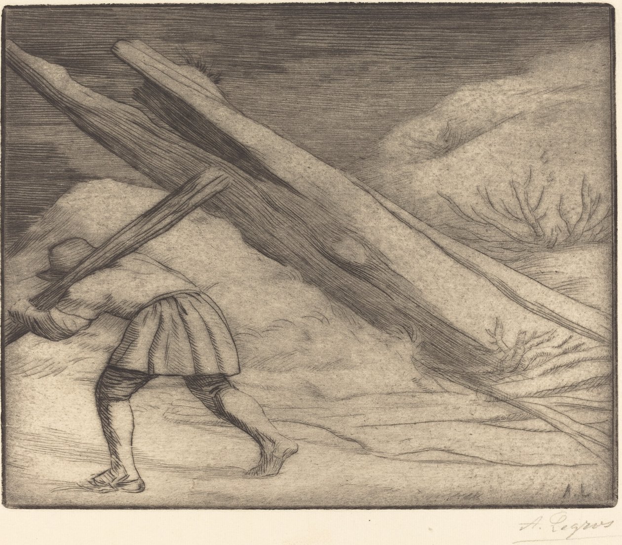 Zima, 1. deska Zima. od Alphonse Legros