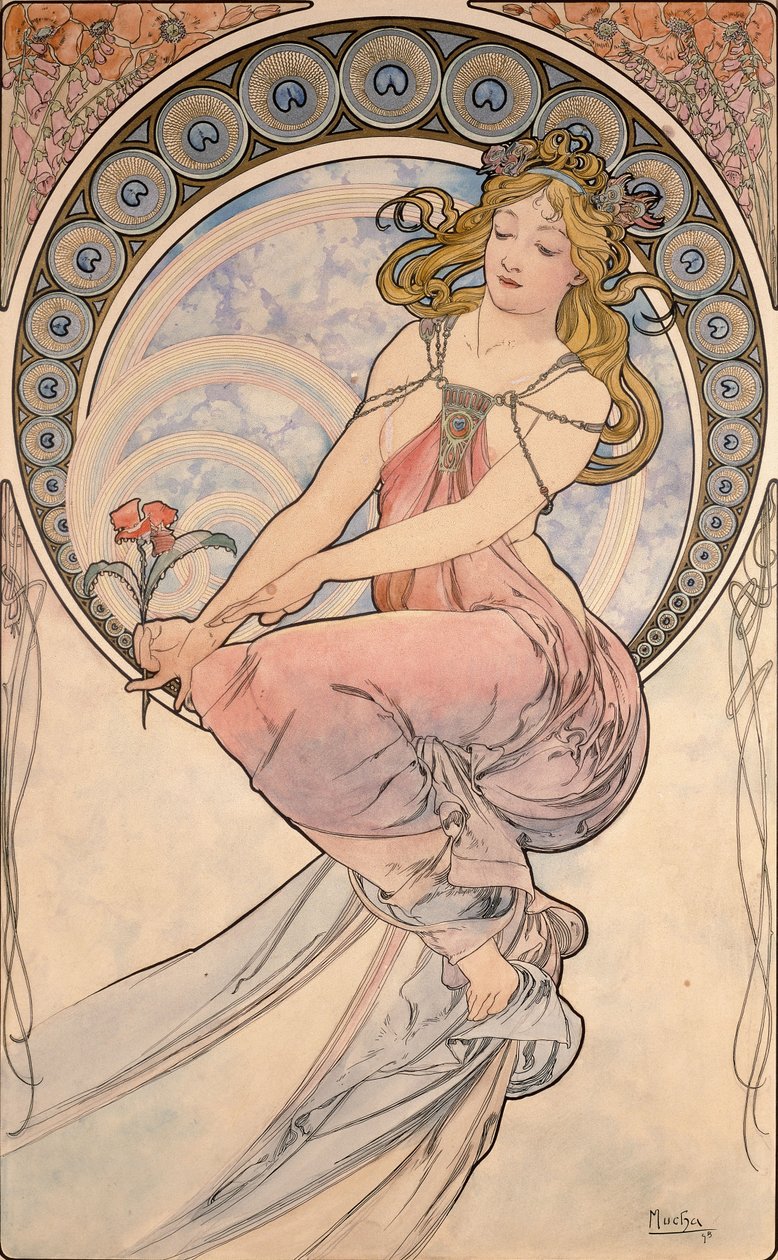 Malba, 1898 od Alphonse Mucha