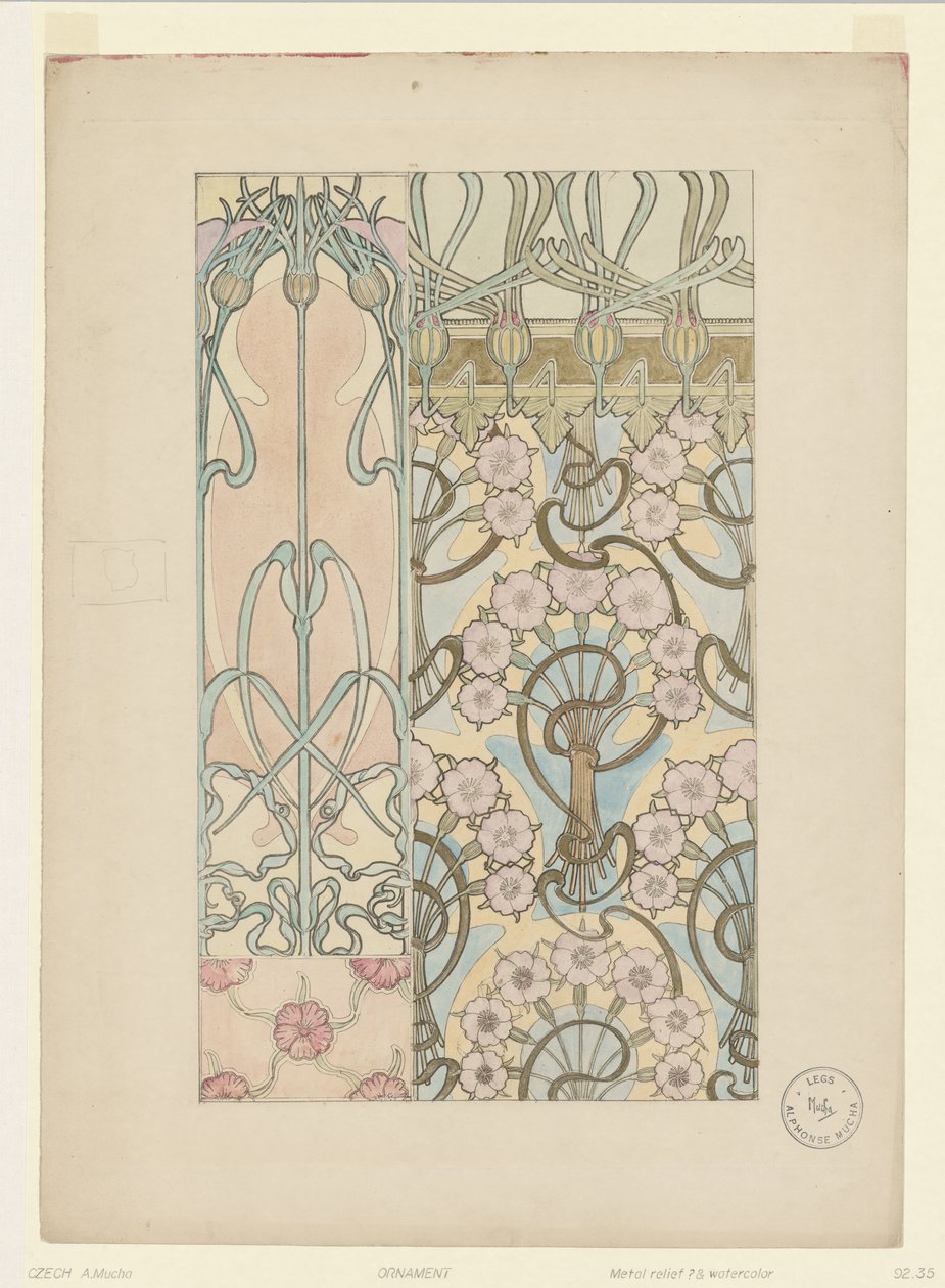 Ornament od Alphonse Mucha