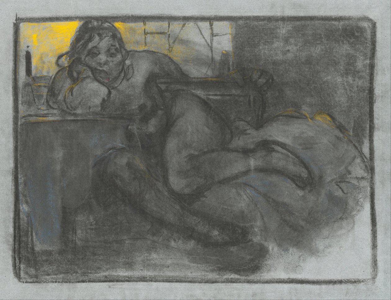 Absinth (Studie ženy) od Alphonse Mucha