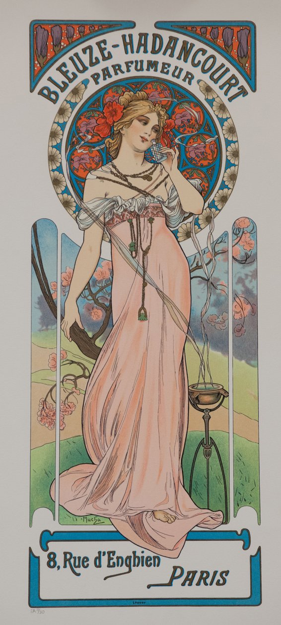 Bleuze - Hadancourt Parfumer, asi 1899. od Alphonse Mucha