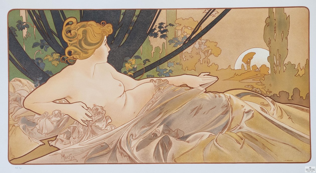 Svítání, 1899. od Alphonse Mucha
