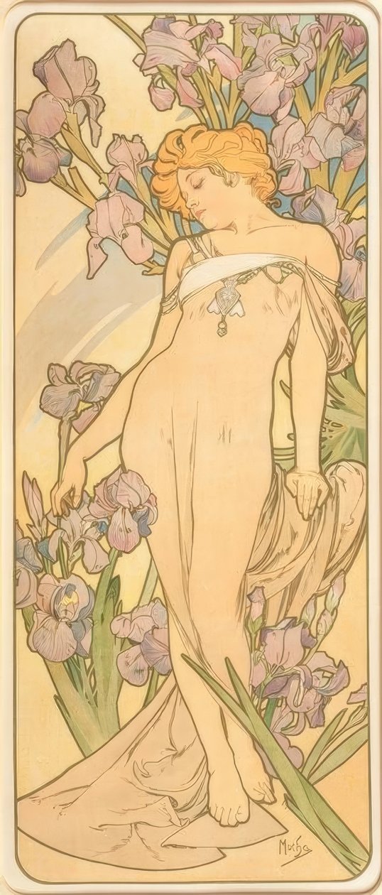 Die Iris od Alphonse Mucha