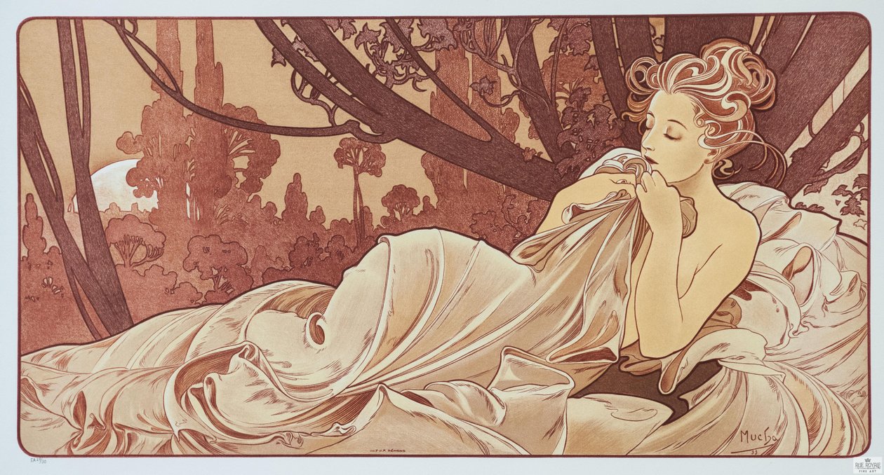 Soumrak, 1899. od Alphonse Mucha