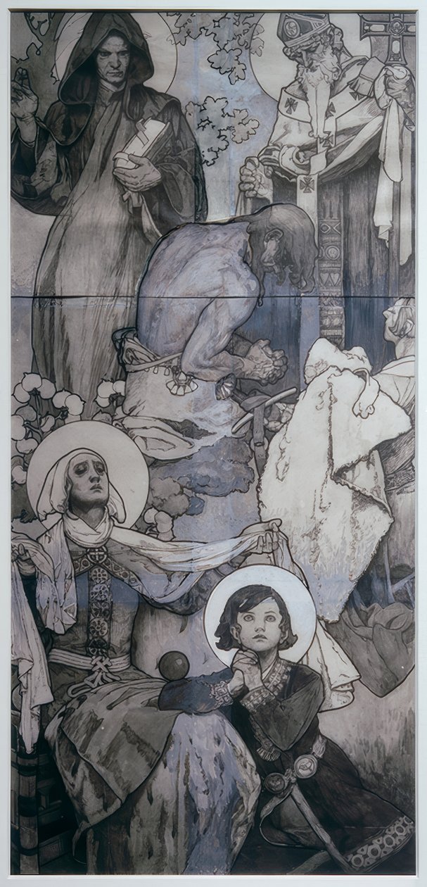Okno svatého Víta v Praze od Alphonse Mucha