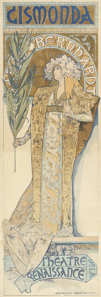 Gismonda, 1894-95 od Alphonse Mucha