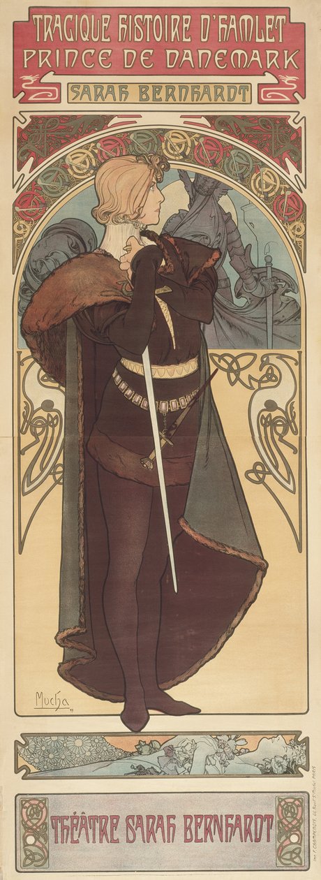 Hamlet, 1899 od Alphonse Mucha