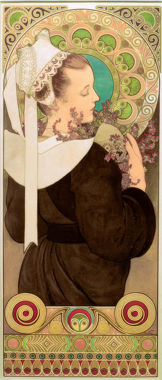 Heather od Alphonse Mucha