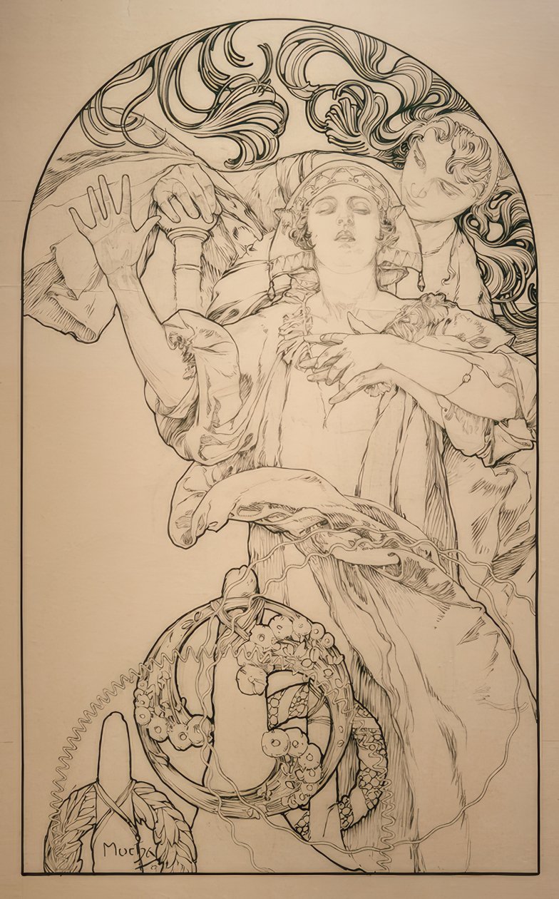 Kino s varhanami Wurlitzer od Alphonse Mucha