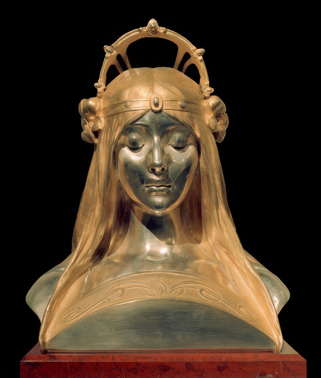 Hlava dívky od Alphonse Mucha