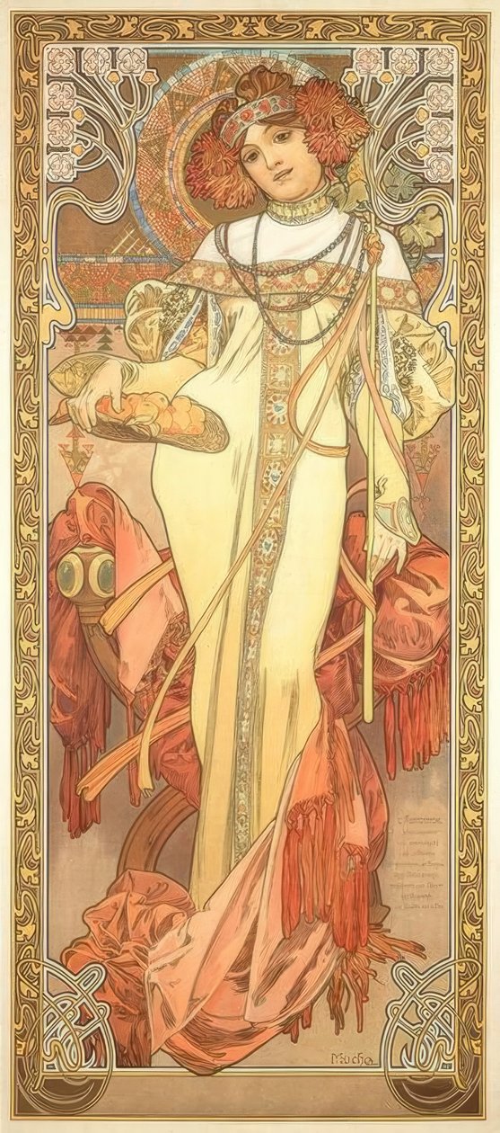 Podzim od Alphonse Mucha