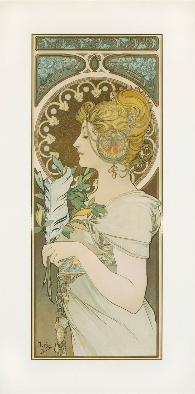 Pírko od Alphonse Mucha