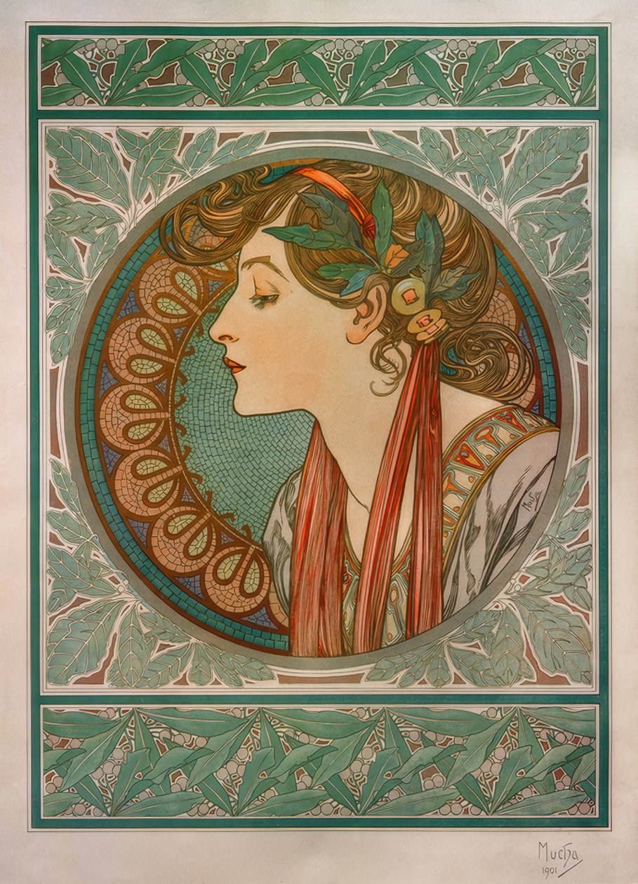 vavřín od Alphonse Mucha